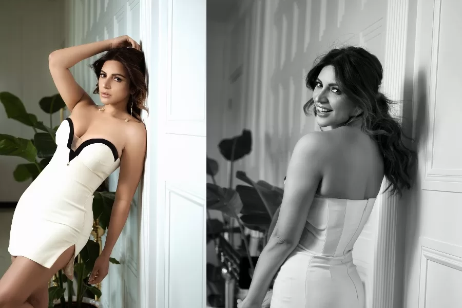 Shama Sikander Oozes Confidence in Black and White Dress