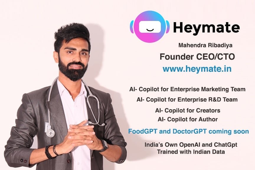 Meet the Mahendra Ribadiya whose AI startup (HeymateAI) is valued at Rs 108 crore