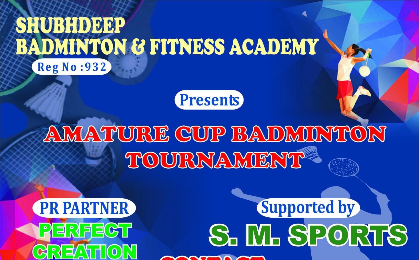 SB& FA organising 2nd Amateur Cup Badminton Tournament 2024