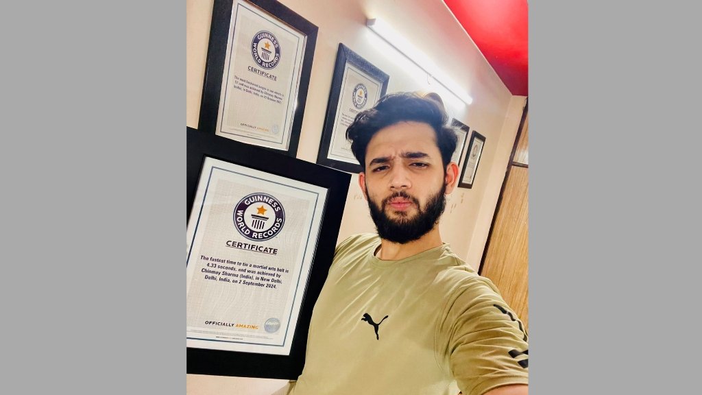 CHINMAY SHARMA SECURES 7TH GUINNESS WORLD RECORD, OUTPACES USA’S ALEXANDER EVERS