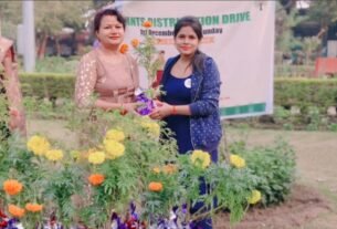 Humanaro Foundation organised Awareness campaign on the occasion of National Pollution Prevention Day by distributing saplings